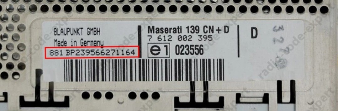 Maserati Radio Code Unlock | Express Digital Delivery | No Shipping