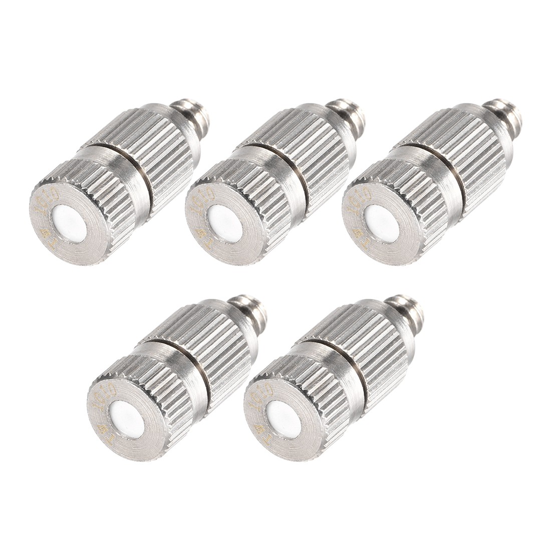 5Pcs Brass Misting Nozzle 3/16" Threaded 0.1mm Orifice Dia Fogging Spray Head