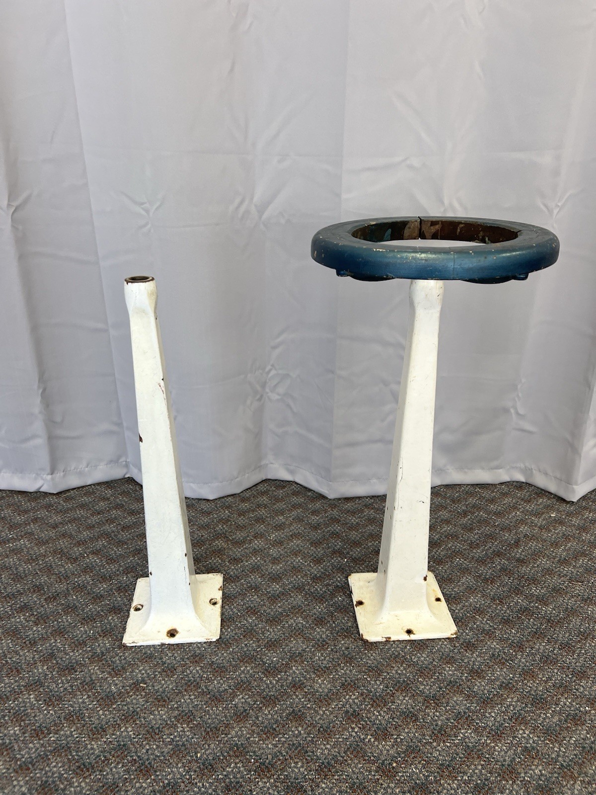 Vintage BAR STOOL SET Soda Fountain Ice Cream Parlor art deco seat metal chair