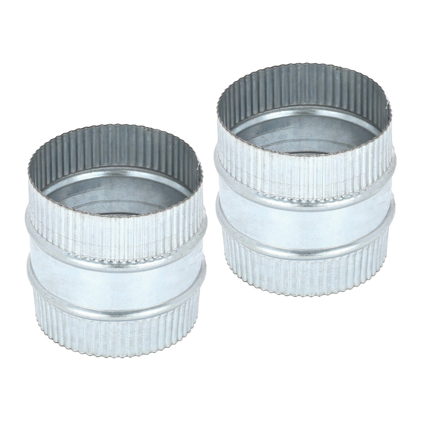 2 Pcs 4 Inch Duct Connector Coupling, Galvanized Steel Dryer Vent Coupler