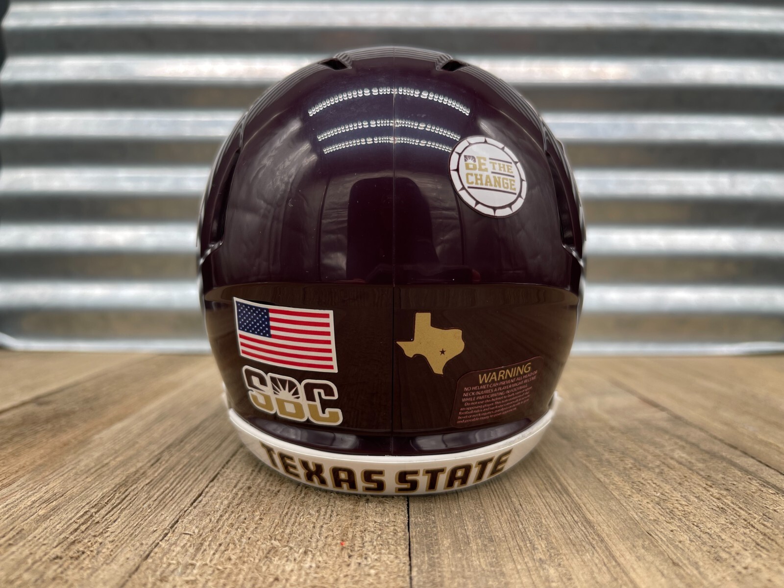 Custom Texas State Bobcats Speed Mini Helmet