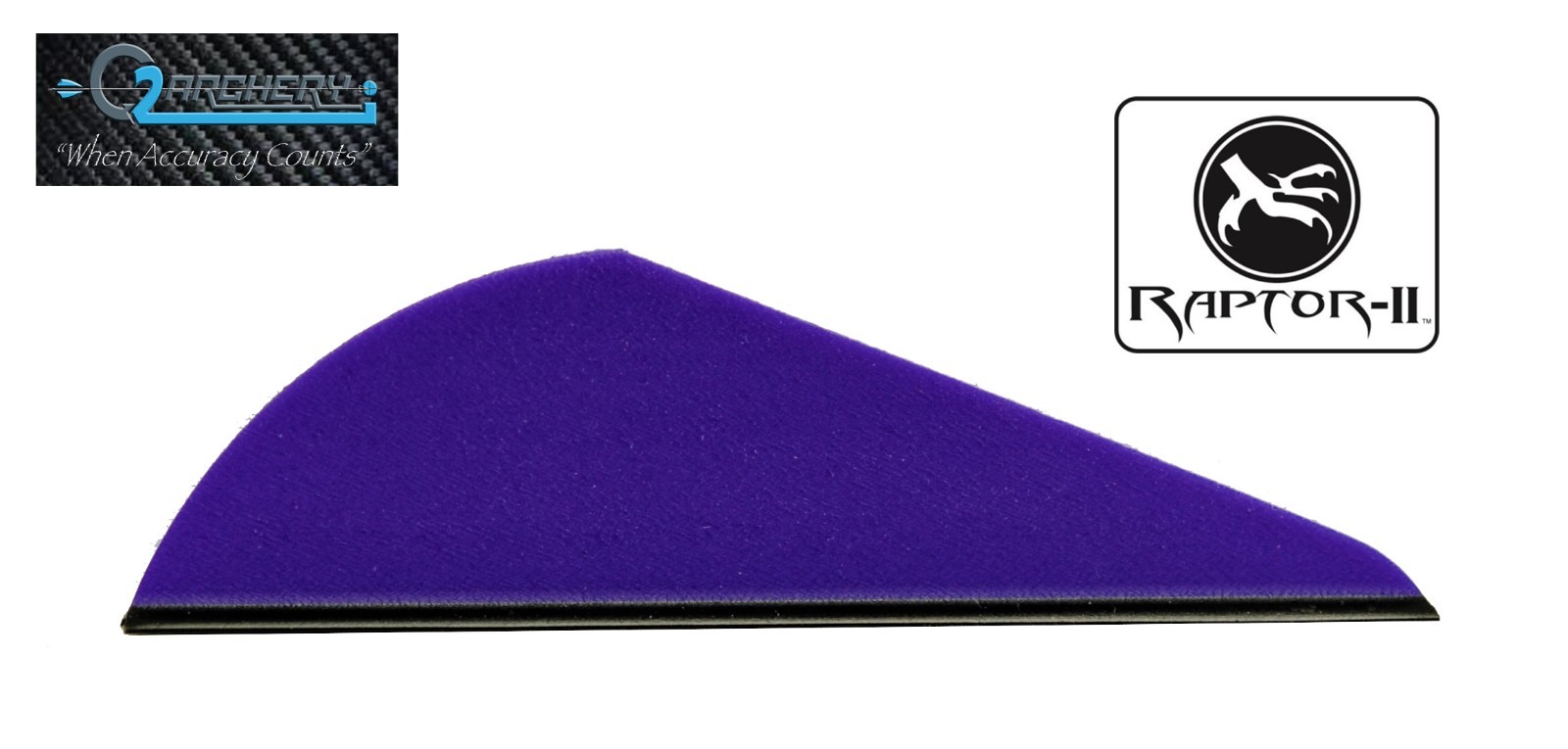 2.0" Royal Blue Raptor II Vanes By Q2I Archery, Pkg 50 ***When Accuracy Counts**