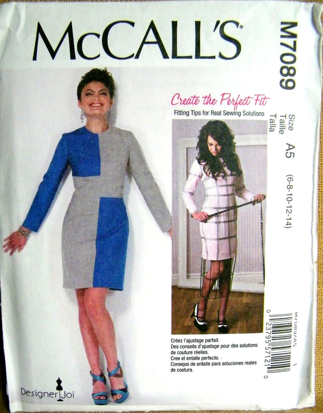MCCALLS PATTERN 7089  DRESSES  MISSES SIZES  6 8 10 12 14  UNCUT