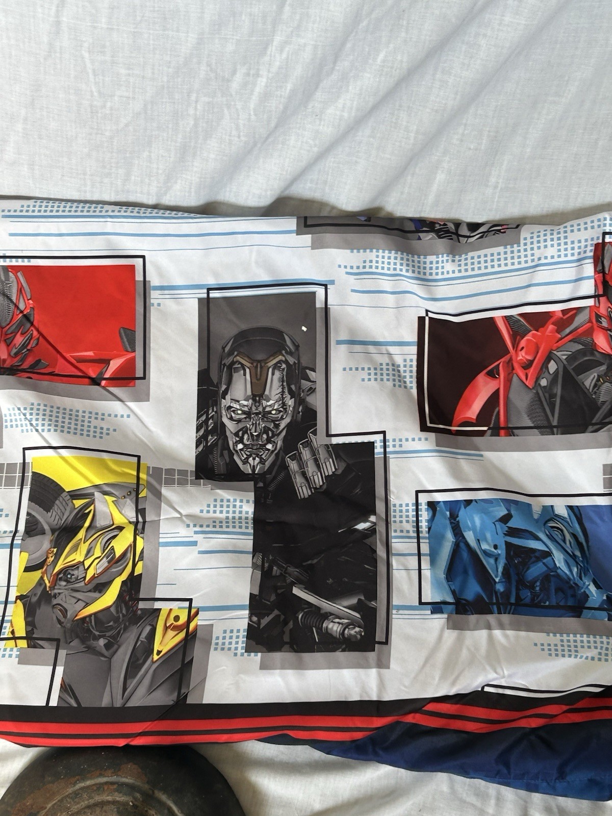 Transformers Standard Pillowcase Optimus Bumblebee Kids Bedding Hasbro