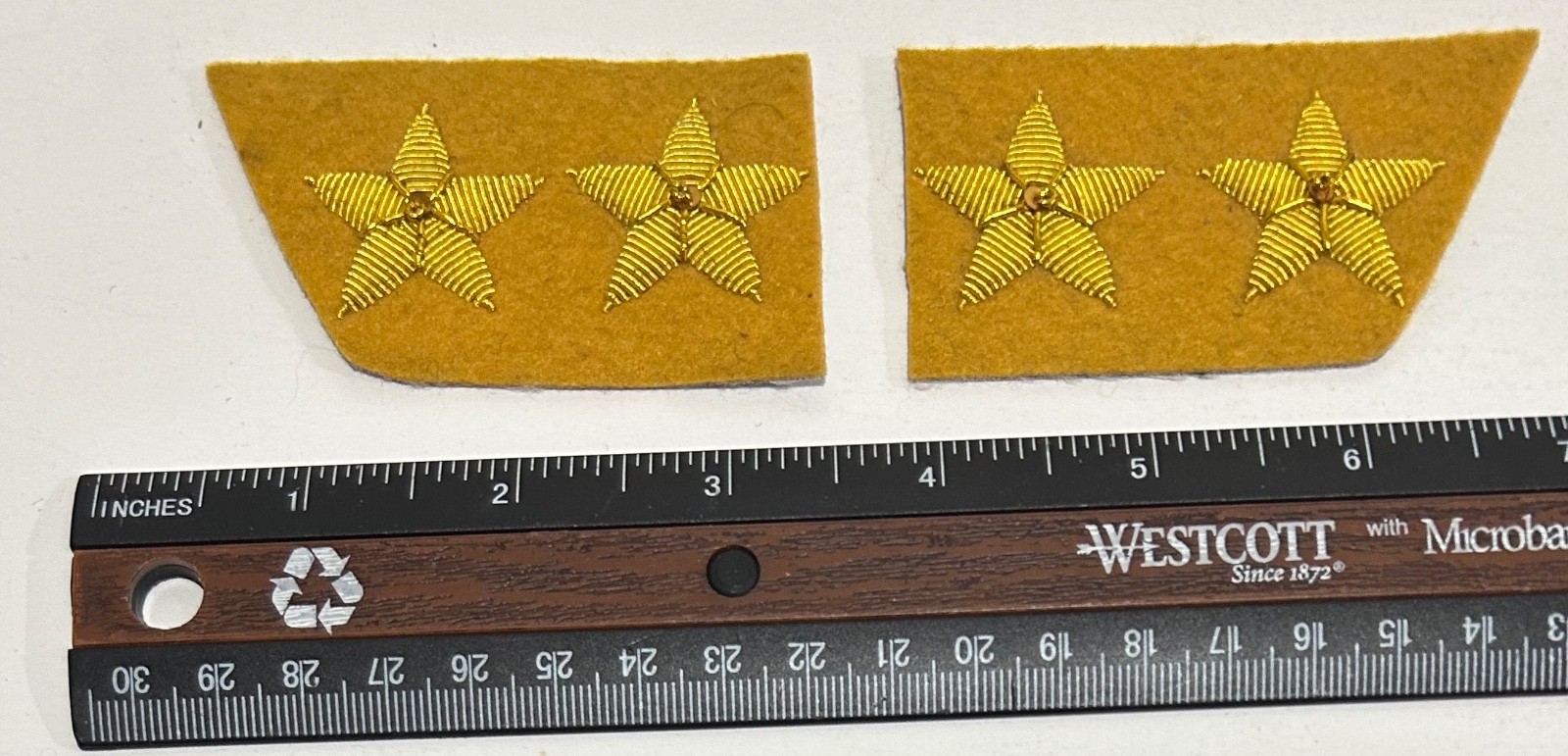 Civil War Confederate Cavalry Lieutenant Colonel Collar Rank Insignia Set