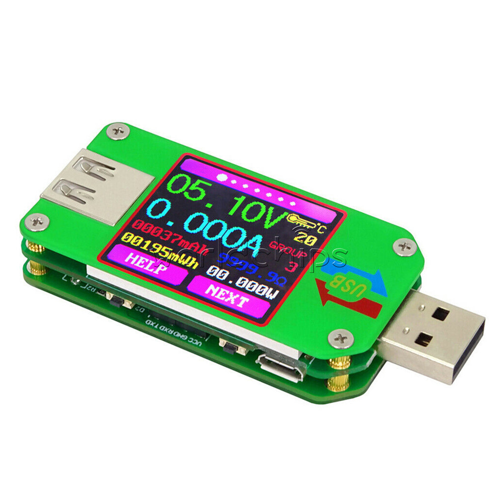 UM24C Color LCD Display USB 2.0 Voltmeter Ammeter Capacity Tester w/ Bluetooth