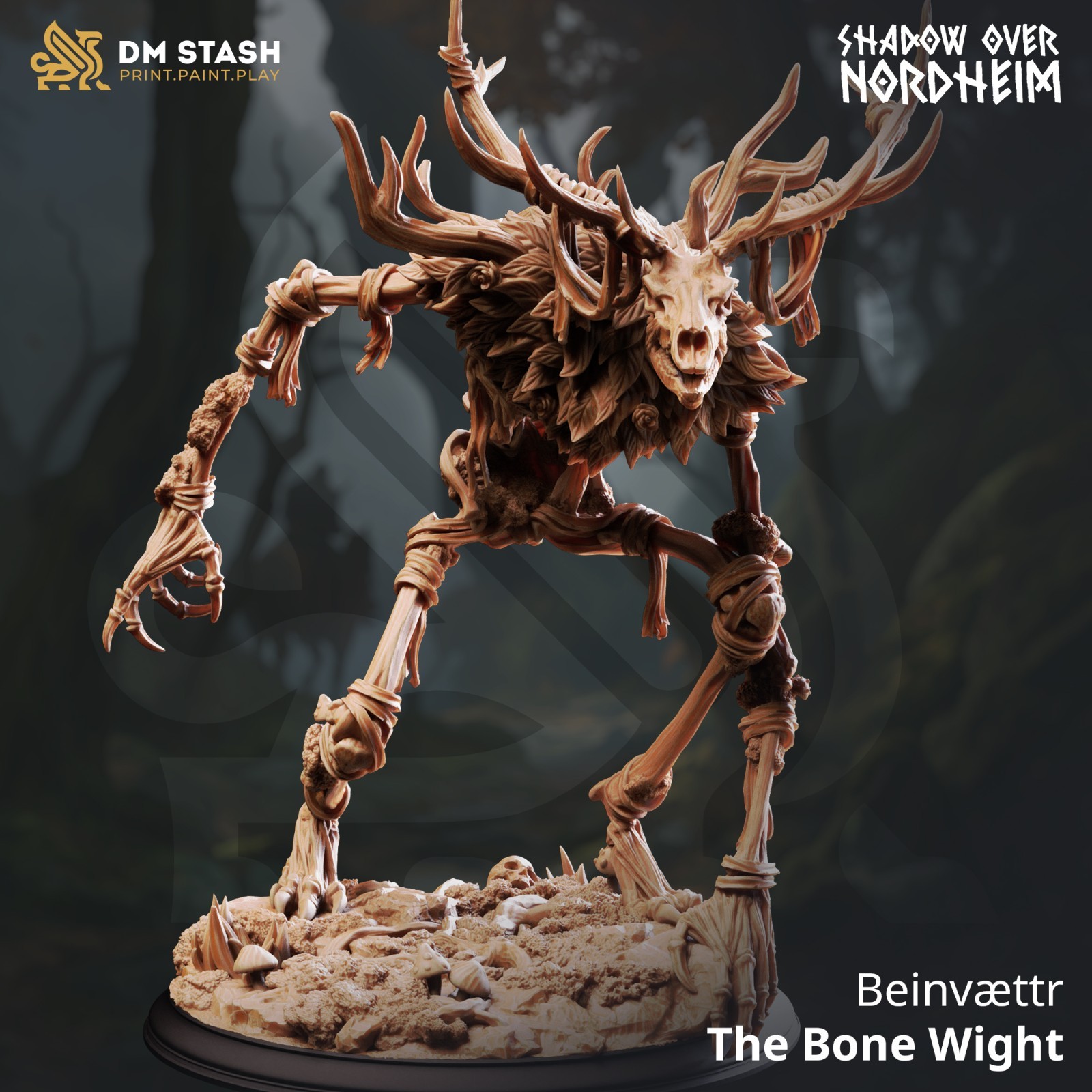 Dungeons & Dragons Undead Monster Miniature - Beinvaettr - DnD RPG Wargames