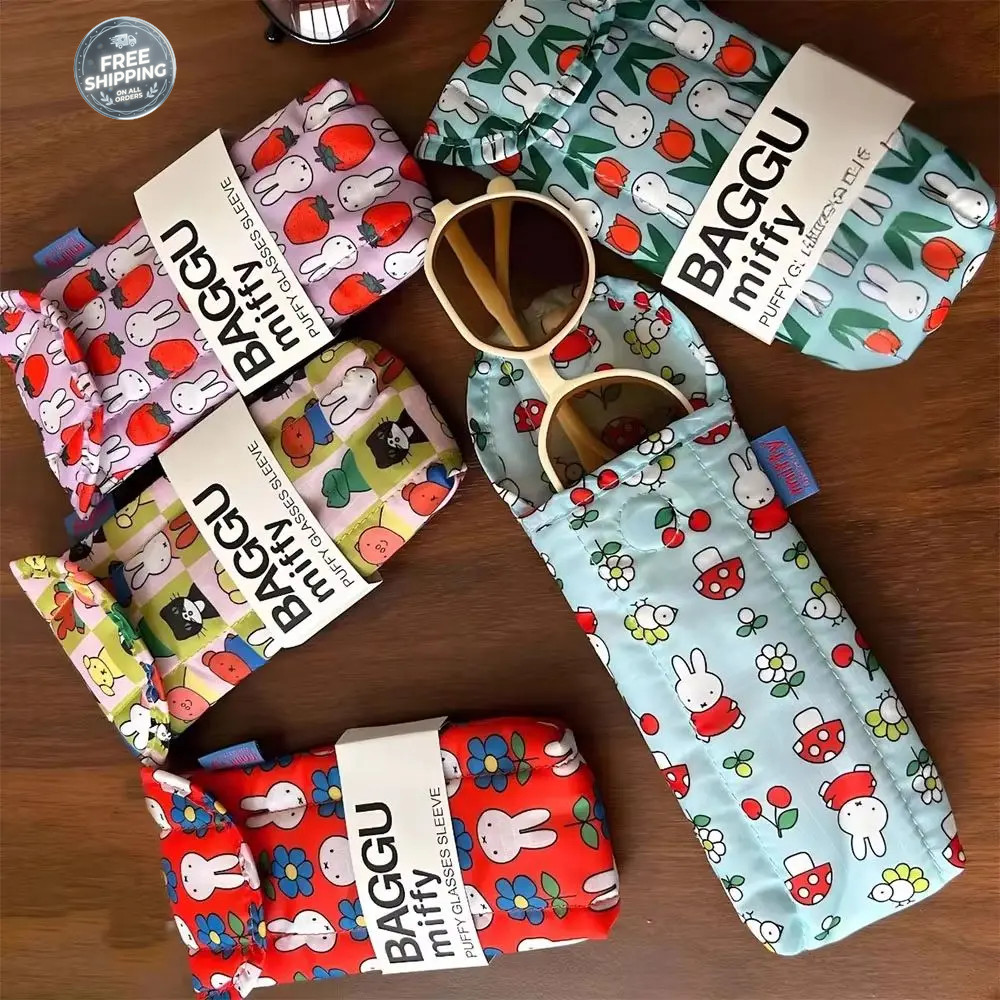 Miffy Rabbit Glasses Storage Bag Cartoon Sunglasses Case Magnetic Closure Gift
