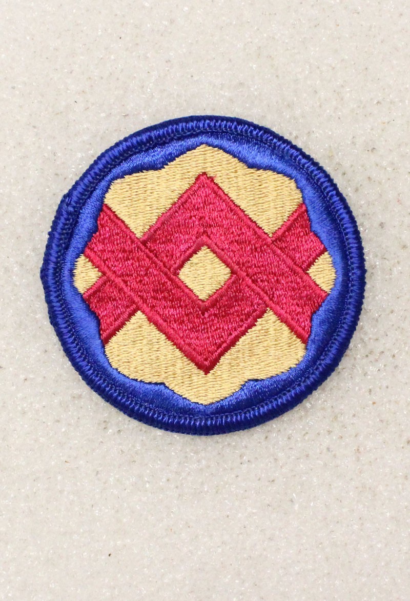 Army patch 5493 - 32nd Support Command w/merrowed edge