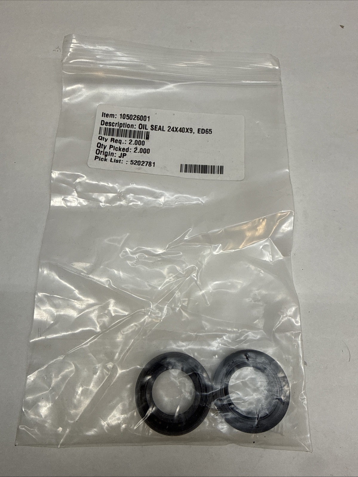 Club Car Precedent 24x40x9 ED65 Oil Seal With Subaru EX40 Engine 2015-2019 Qty 2