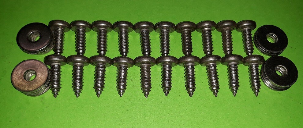 20 POZI Wing Fitting Stainless Screws Bolts VW Golf Mk1 Mk2 Mk3 VR6 Slam Panel