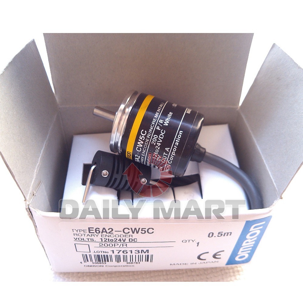 OMRON Incremental Rotary Encoder E6A2-CW5C 200P/R 12-24VDC New in Box free Ship