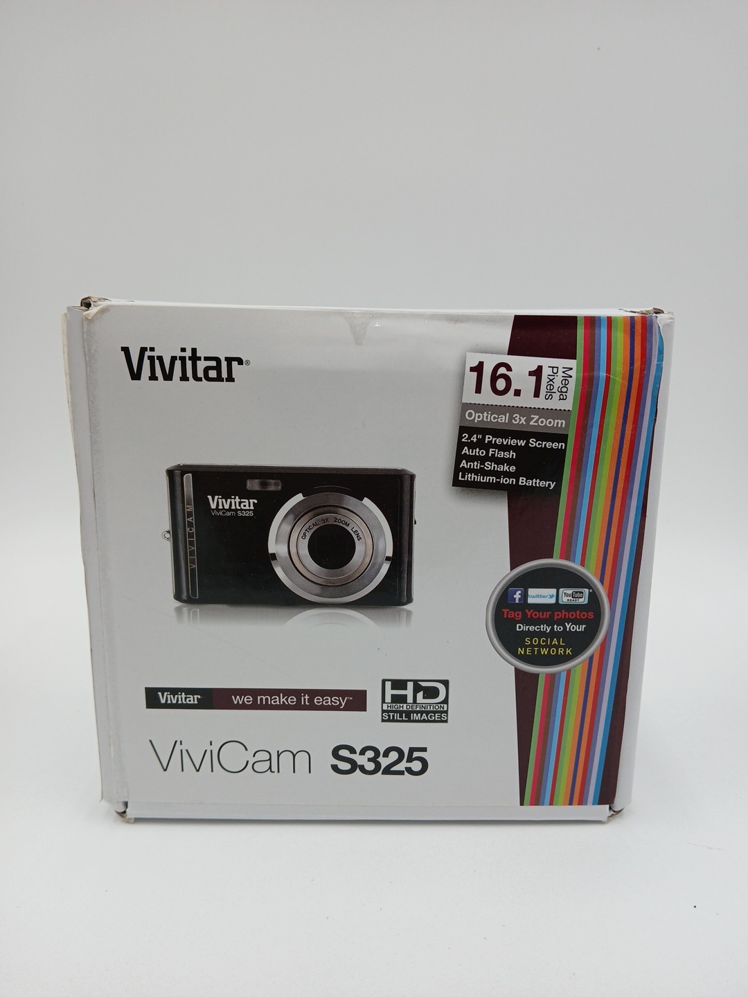 Vivitar Vivicam S325 16.1MP Digital Camera Purple *New and Sealed*