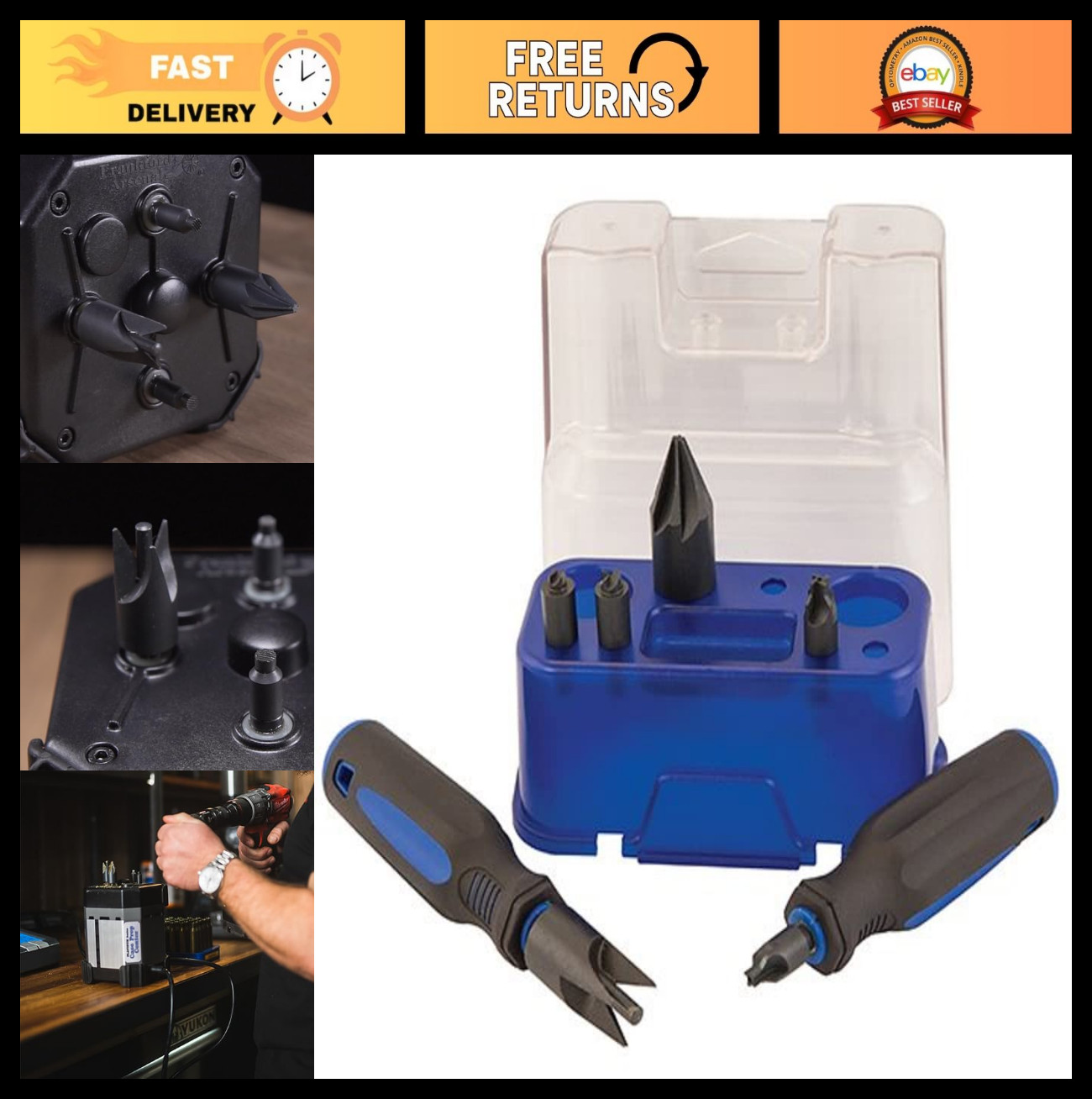 Premium Reloading Kit for Precision Ammunition, Brass Cleaning & Case Prep