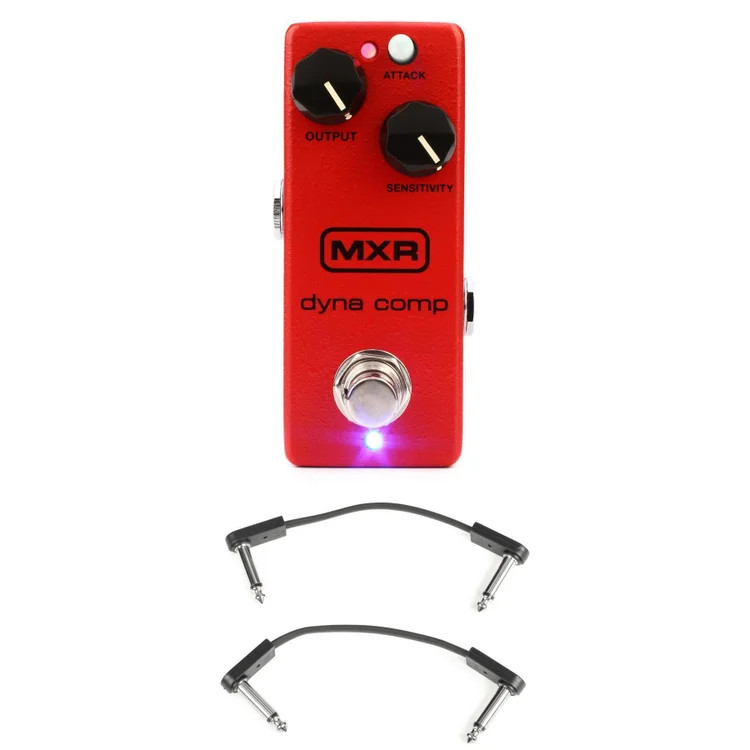 MXR M291 Dyna Comp Mini Compressor Pedal with EBS Patch Cables