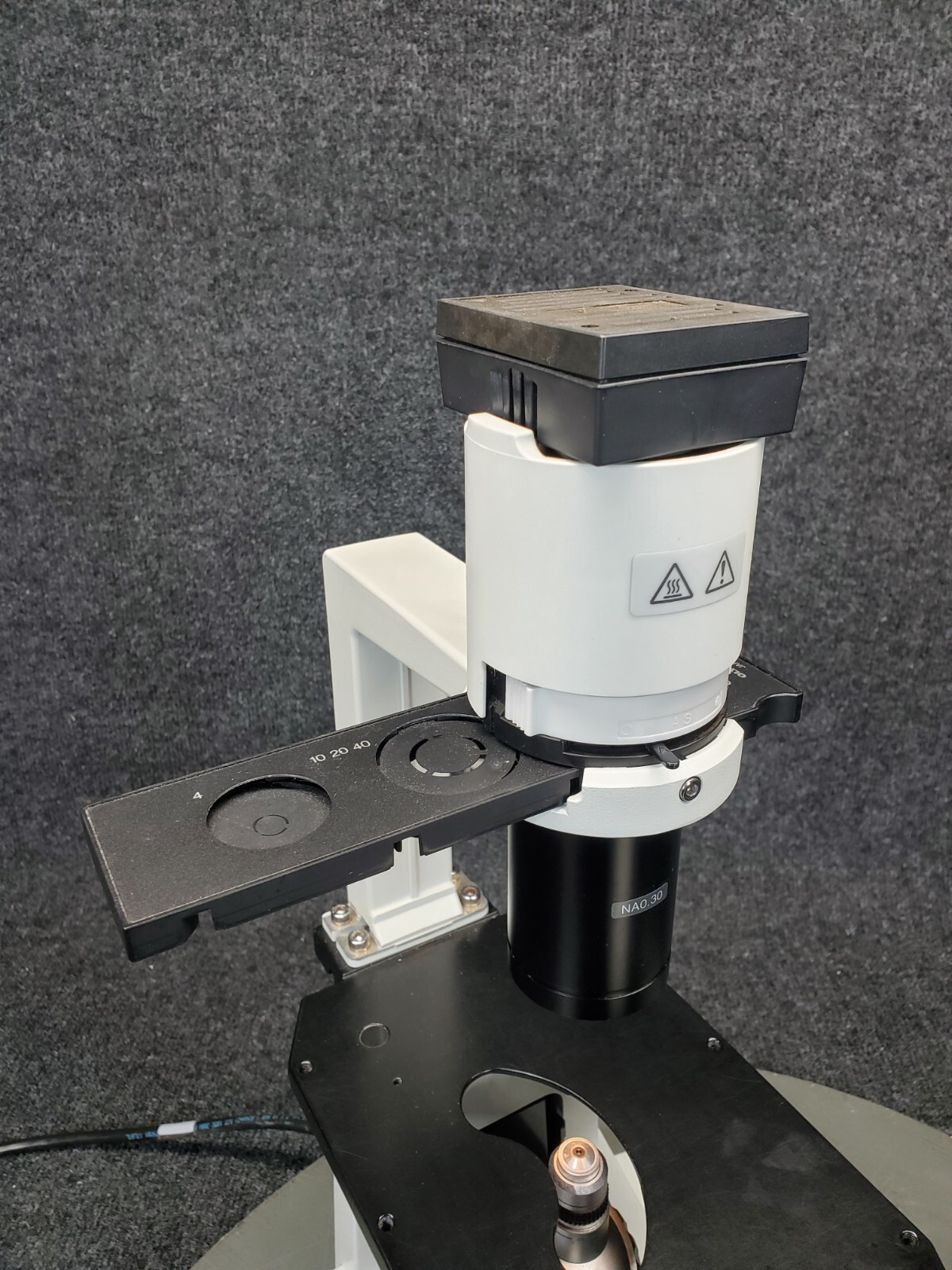 Olympus CK30 Inverted Microscope w/ 3 objectives, CK40-SLP Phase Contrast slider