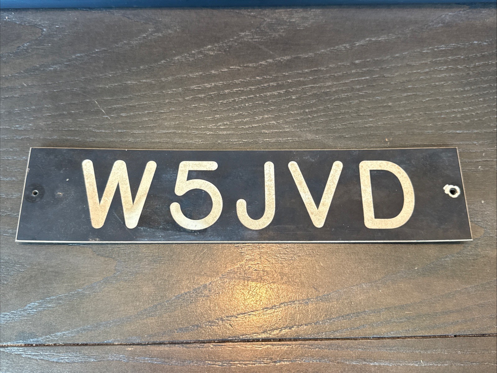 Vintage Amateur Ham Radio Operators Call Sign Plaque