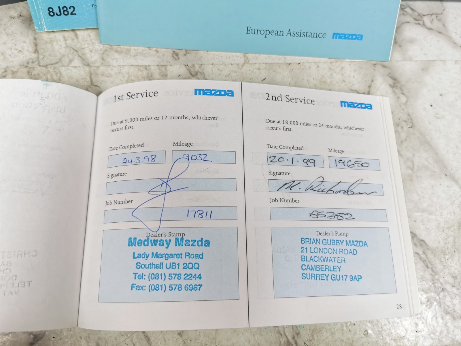 1996 MAZDA 626 OWNERS MANUAL
