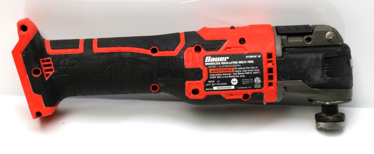 TESTED BAUER 21101C-B Oscillating Tool TOOL ONLY (FREE SHIPPING)