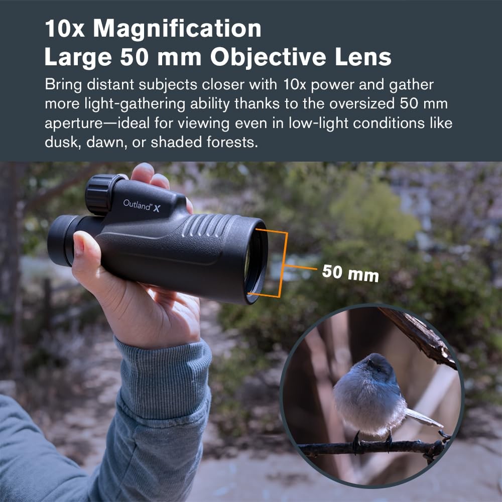 Celestron – Outland X 10x50 Monocular – Includes Monocular, Clear