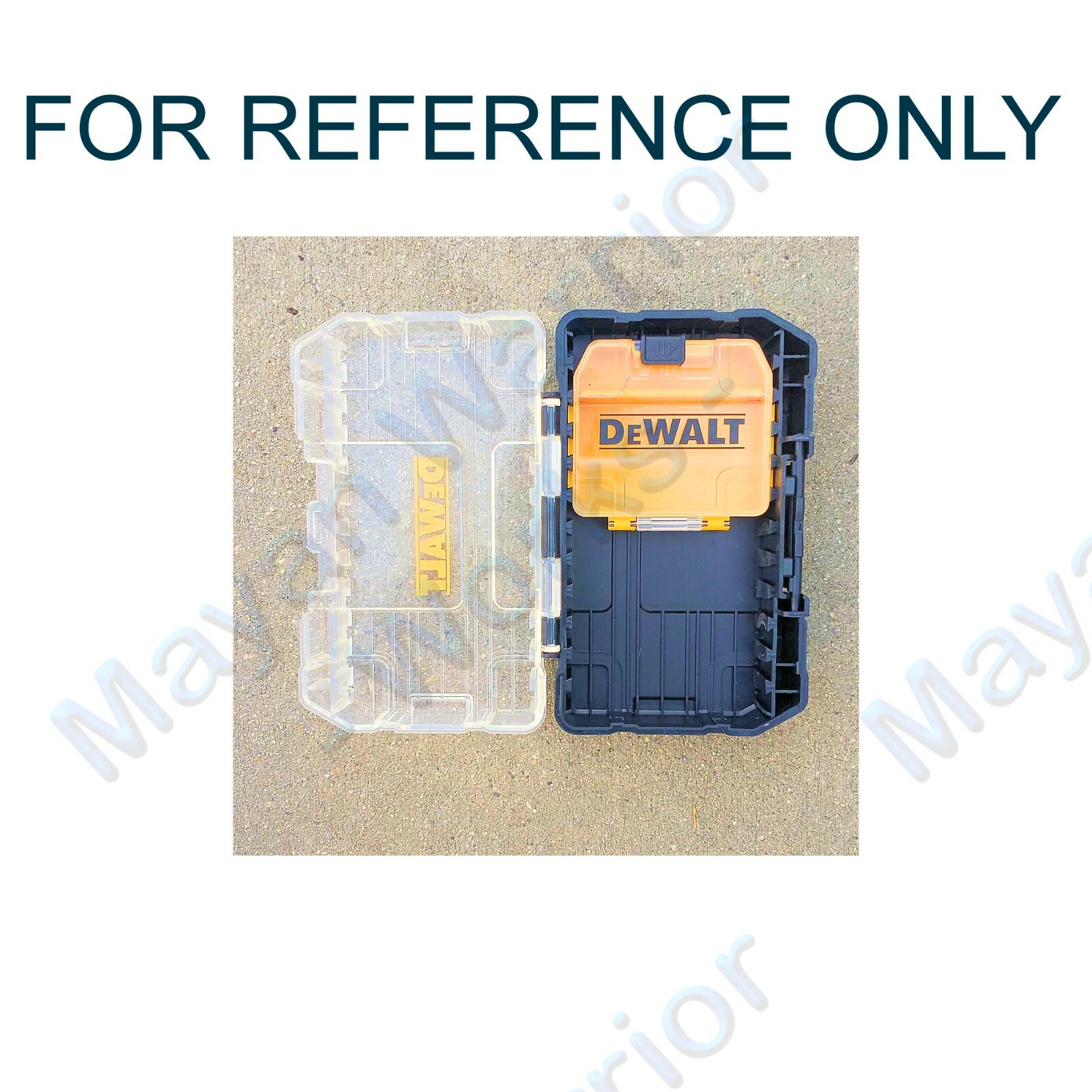 2 each Genuine Dewalt Mini Tough Case - Bits Storage Organizer - Yellow