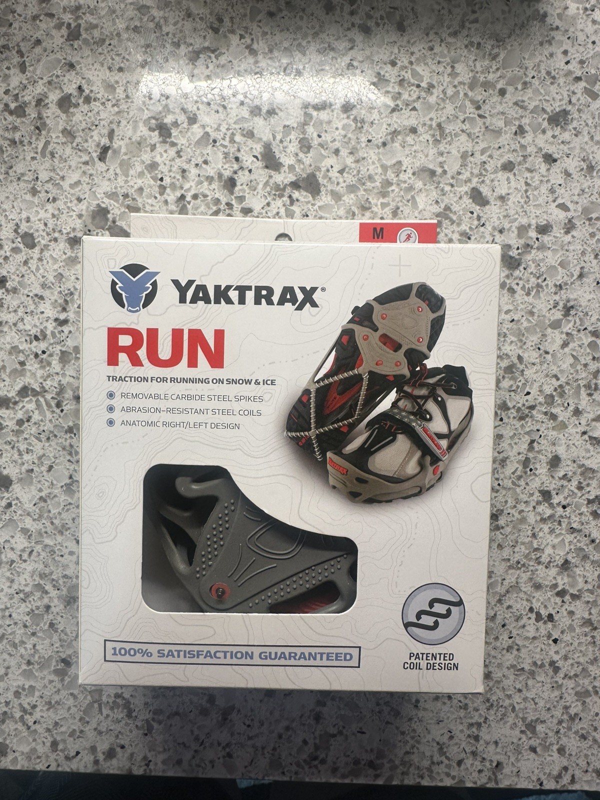 Yaktrax Run Traction for Running on Snow and Ice - Size Medium 
