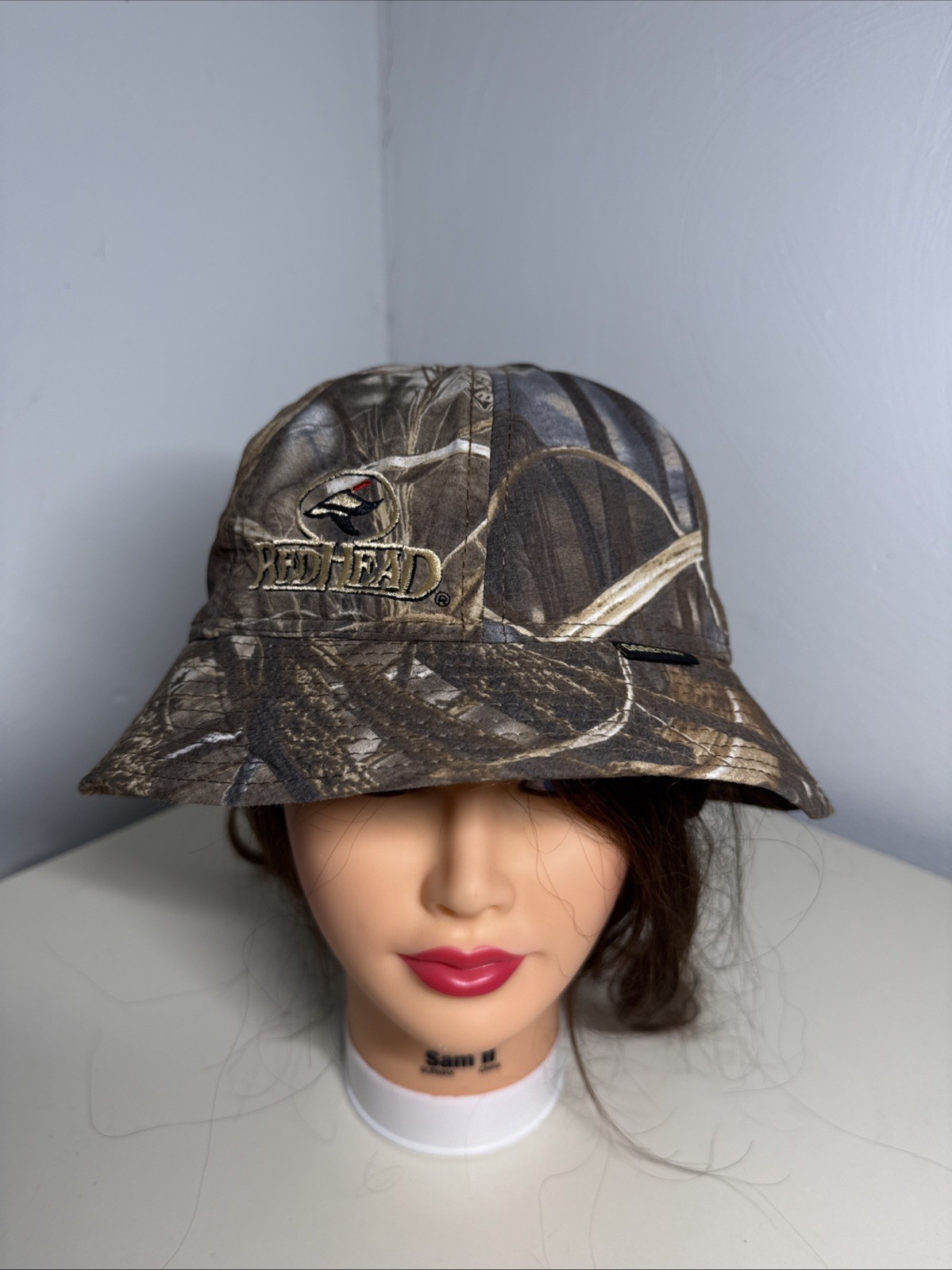 Red Head Camo Goretex Insulated Hunting Outdoors Hat Cap, Fold Down Ear Covers