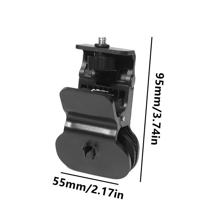 2-Pack Selfie Light Clip Mount Holder with 1/4" Screw Connector - Universal C...