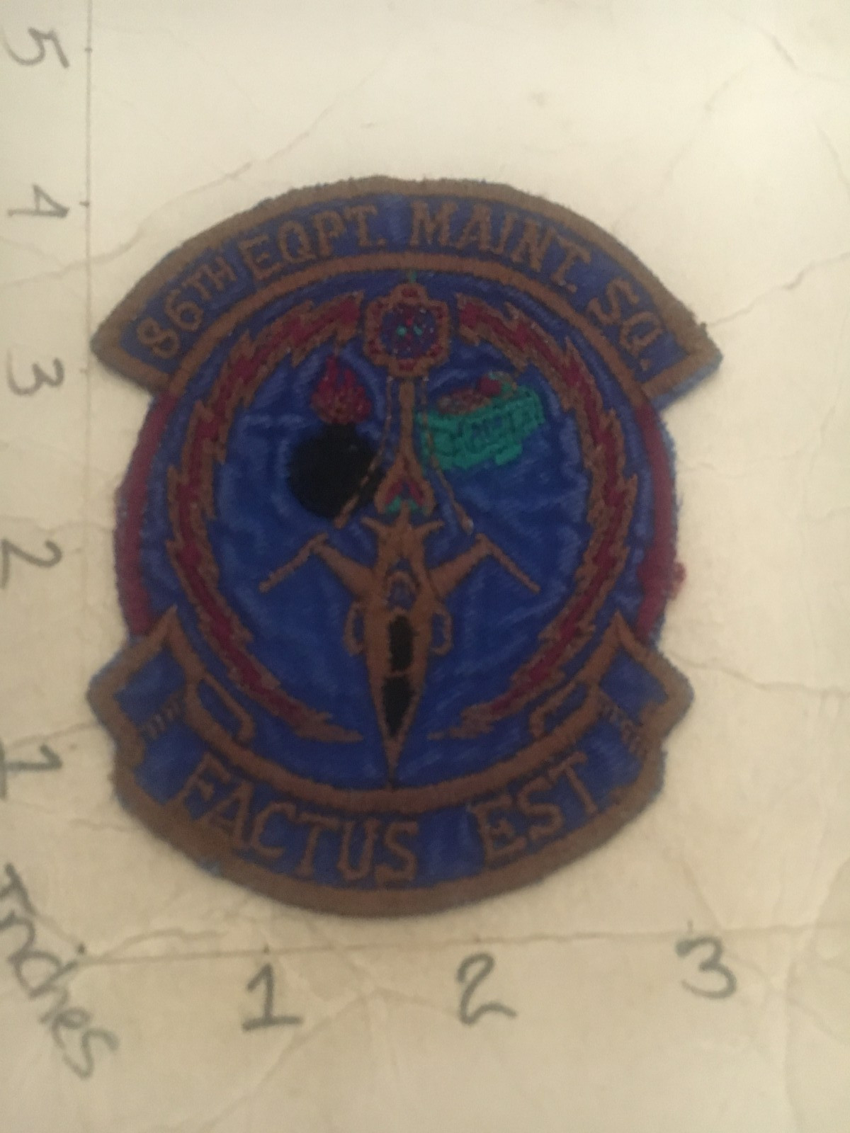USAF 86th Equipment Maintenance Squadron subdued patch 7/6/25