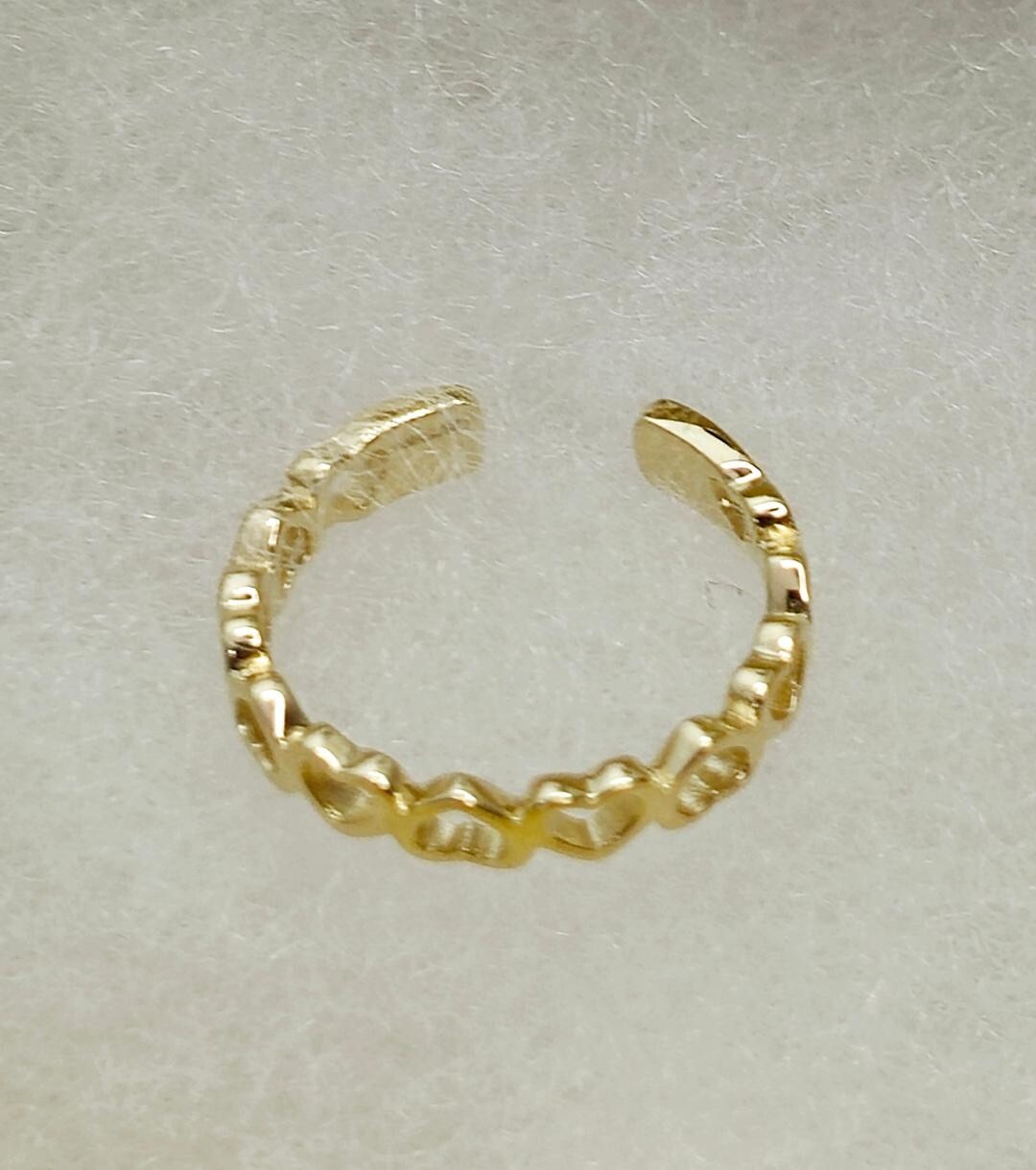 14k Real Solid Gold Toe Ring Anillo del Dedo del Pie
