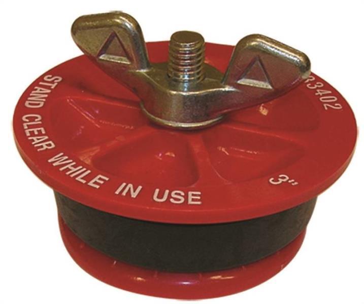 NEW OATEY 33402 PLASTIC RUBBER WING NUT 3" PLUMBING PIPE TEST PLUG 8041709