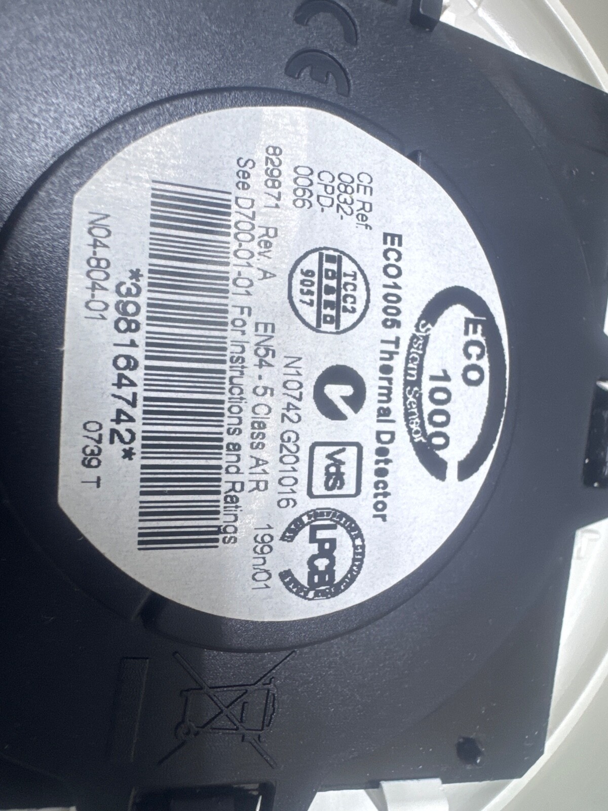 System Sensor ECO1005 THERMAL DETECTOR