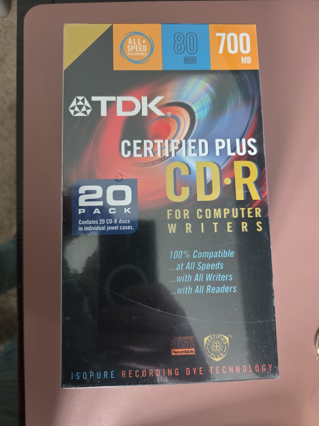 18 TDK CD-R Certified Plus For Computer Writers All Speed 80 Minutes 700MB-B2B
