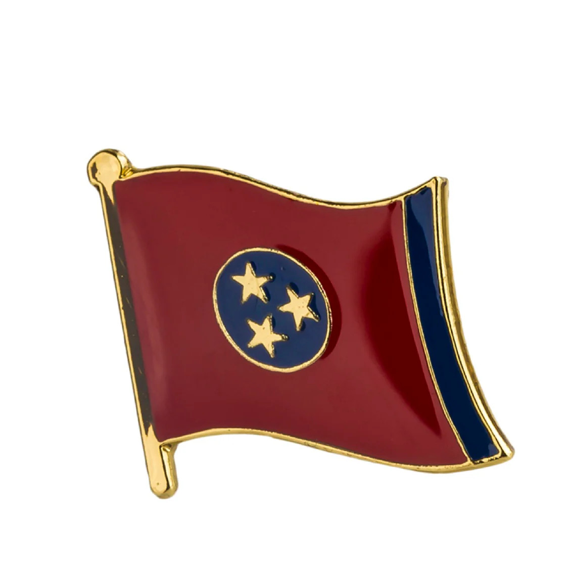 Tennessee Flag Lapel Pin 5/8" x 5/8"