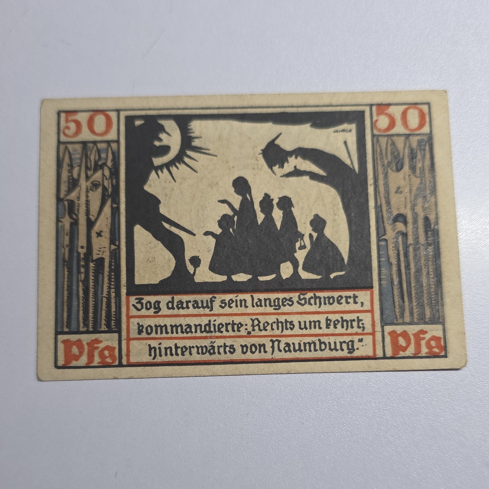 50 PFENNIG 1920 UNC Notgeld Excellent Condition Old BANKNOTE Germany