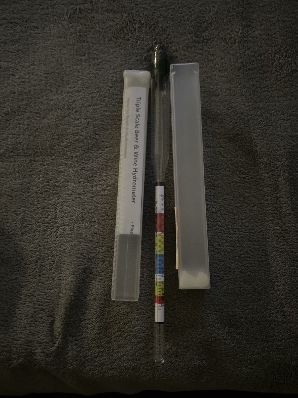 2 Triple Scale Beer Wine Precision Hydrometer Specific Gravity Brix Balling Case