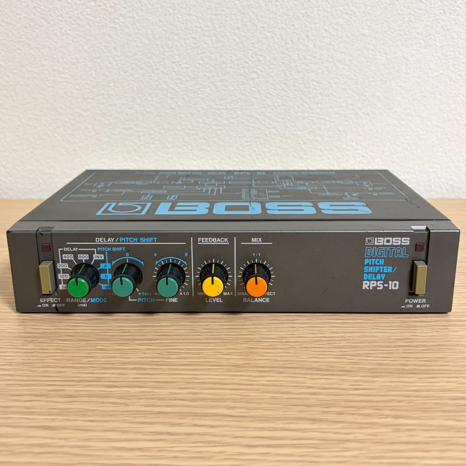 BOSS RPS-10 Digital Pitch Shifter Delay Micro Rack Guitar Effects Processor