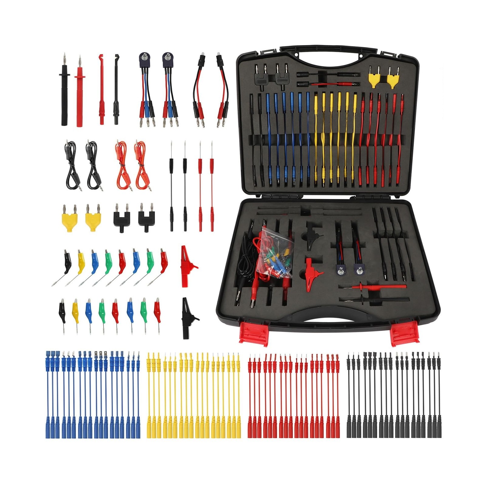 110PCS Automotive Test Lead Kit, AES Wave Multimeter Lead Kit with Back Probe...