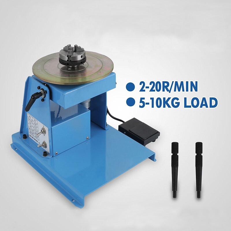 Small Welding Positioner Combined Automatic Turntable + 65mm Chuck 10kg