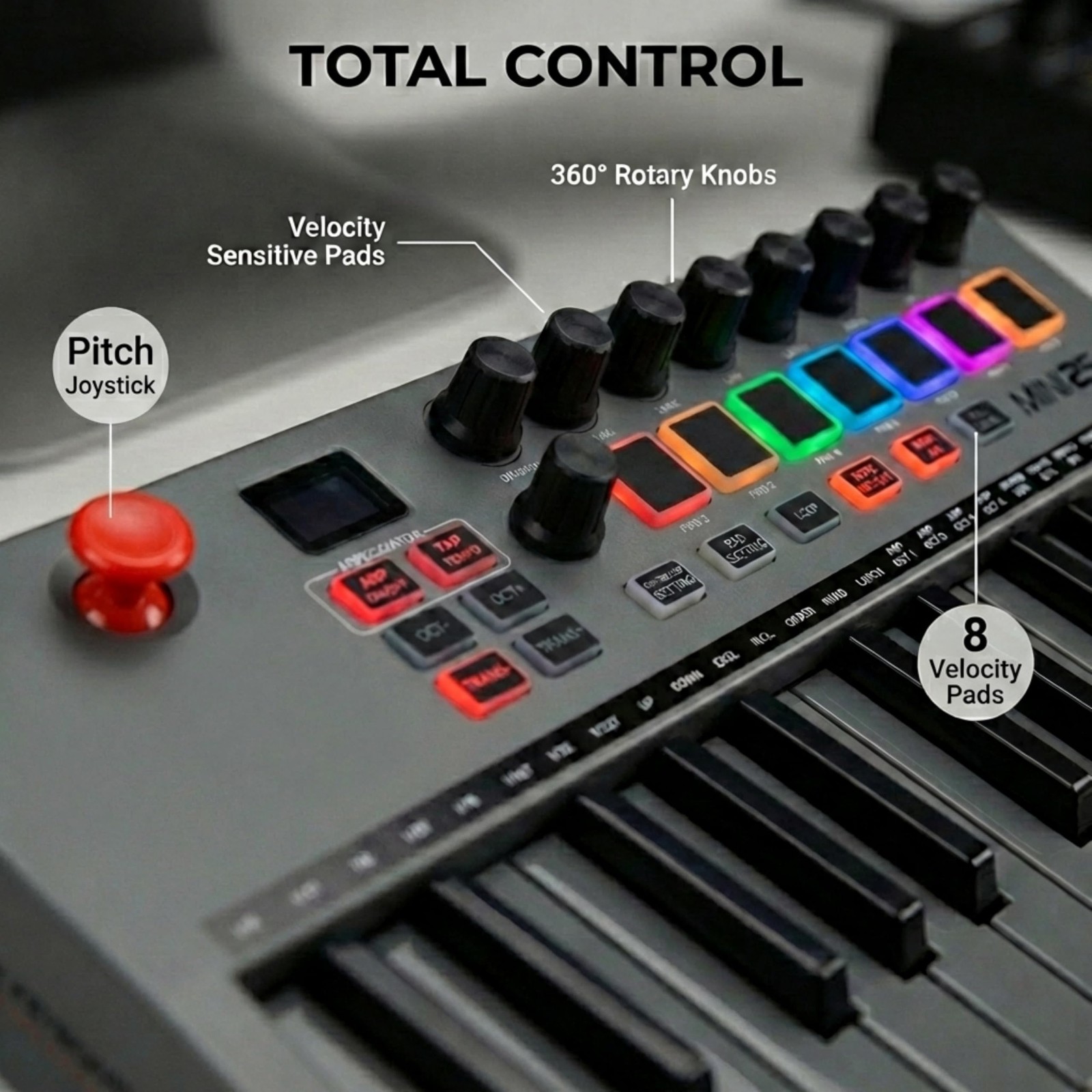 Best RockJam 25-Key Rechargeable USB MIDI Keyboard Controller Mini Piano with