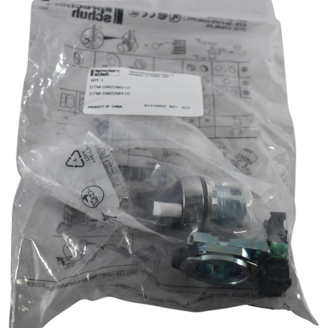 NEW Sprecher + Schuh D7M-SM22MX10 22.5mm 2 Position Selector Switch 1NO Metal