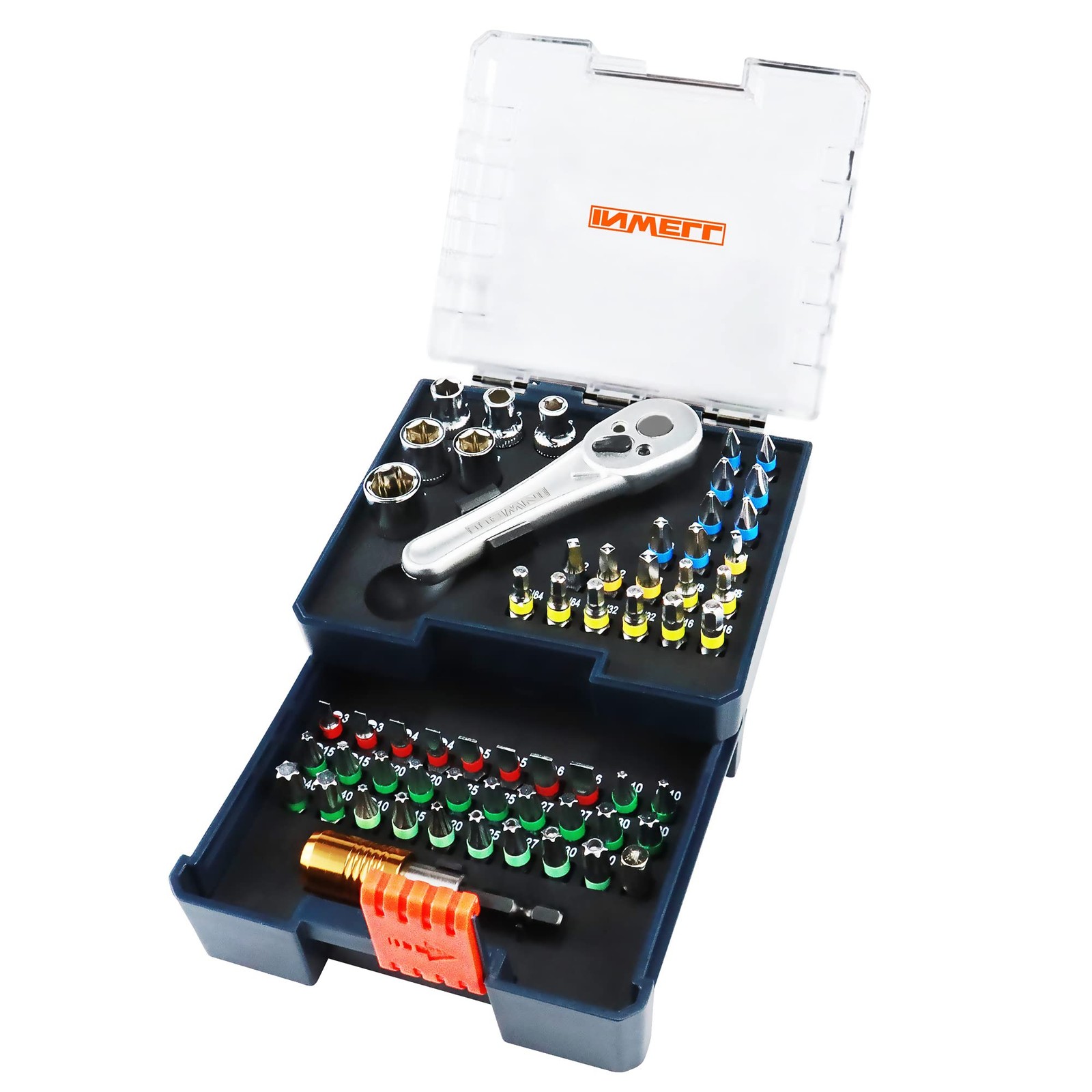 58 Piece 1/4 Inch Drive Mini Ratchet Wrench Set,Mini Socket Set,Screwdriver B...