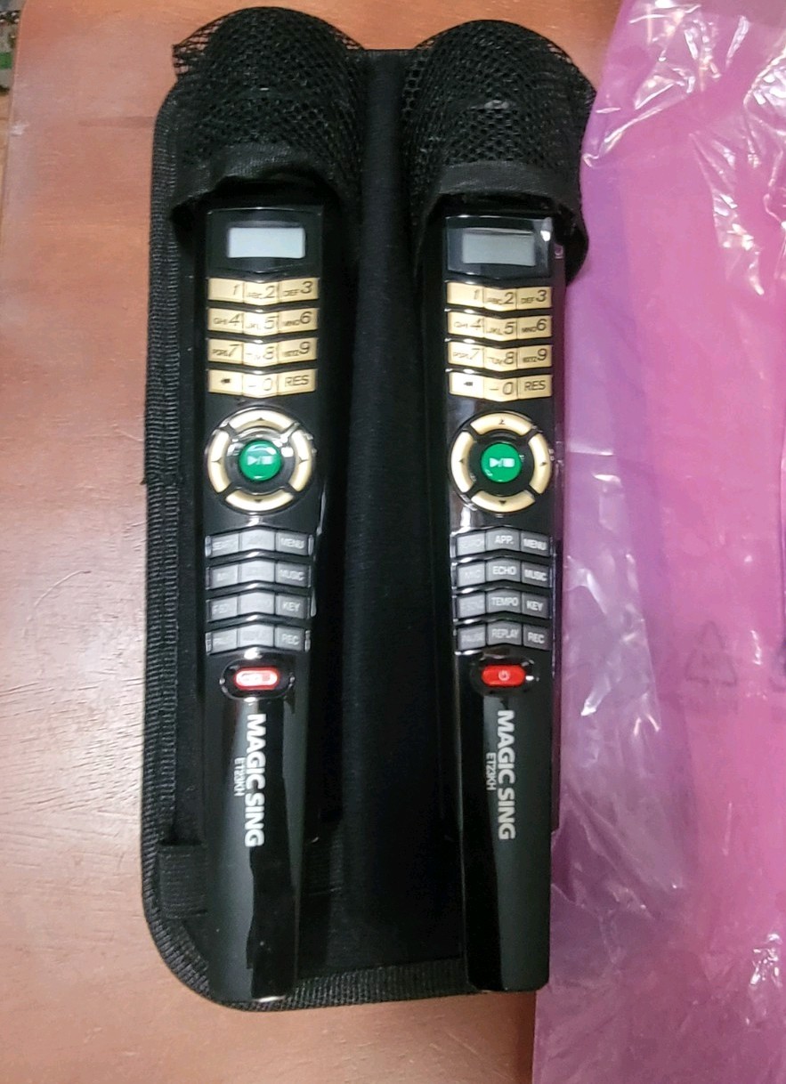2 Magic Sing EX23DTH Microphone Karaoke on stage wireless mint Entermedia