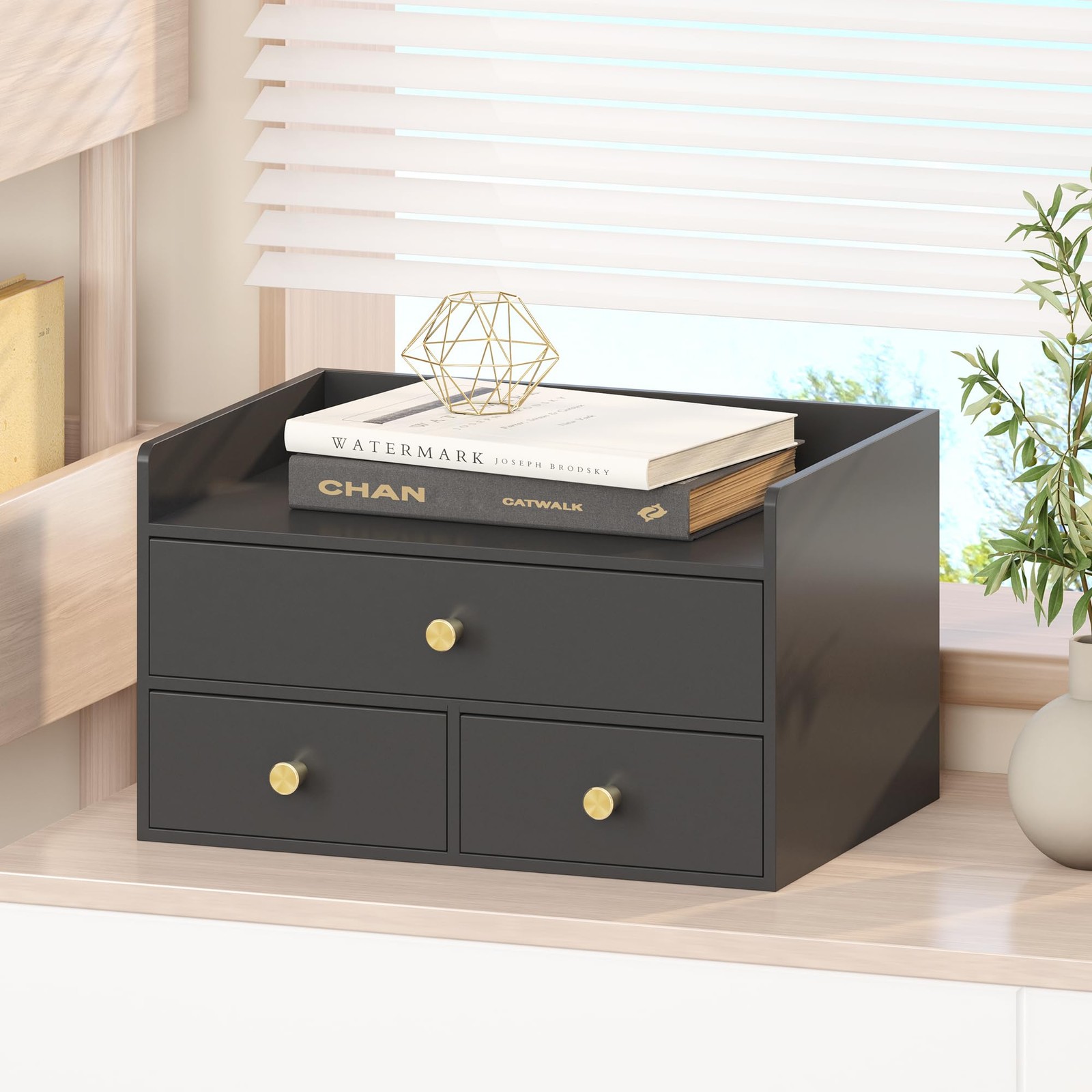 Desk Organizer - Stackable, No Assembly Required, Ideal for Office/Home Use -...