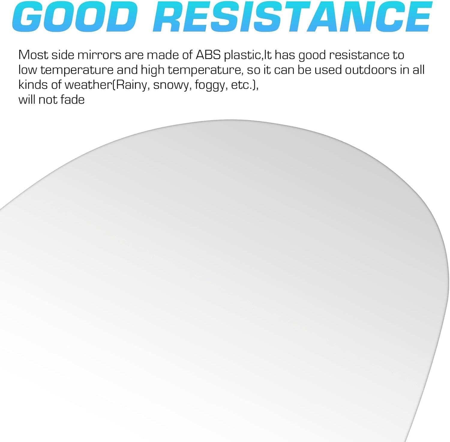 Driver Left Side Heated Convex Mirror Glass - Side View Replace for Fit for 2005