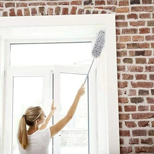 Microfiber Duster Cleaning Brush Dust Cleaner Bendable Handle Soft Extendable