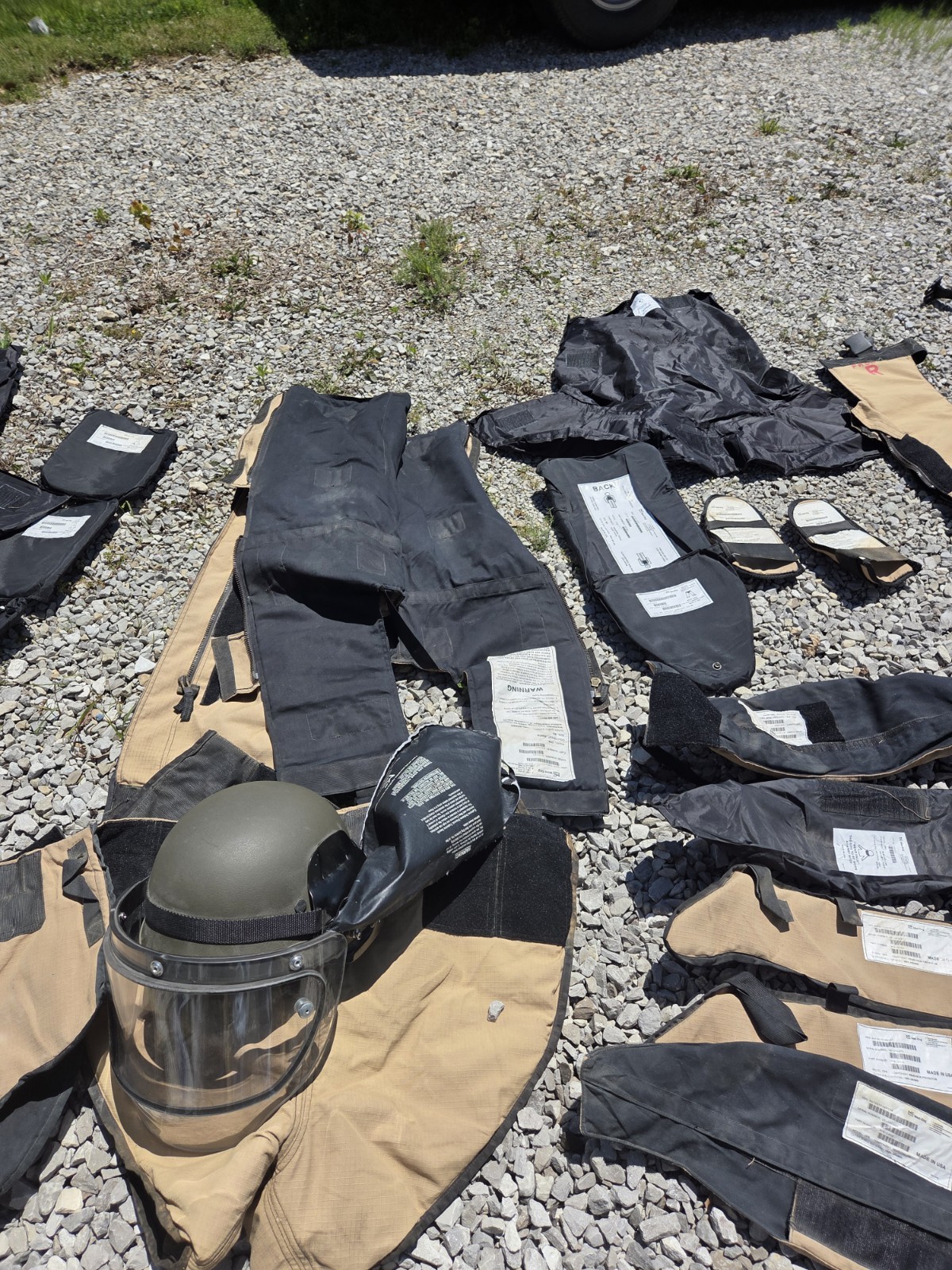 Med-Eng EOD Bomb Disposal Suit Helmet Lots Of Spares Explosives Ordenance