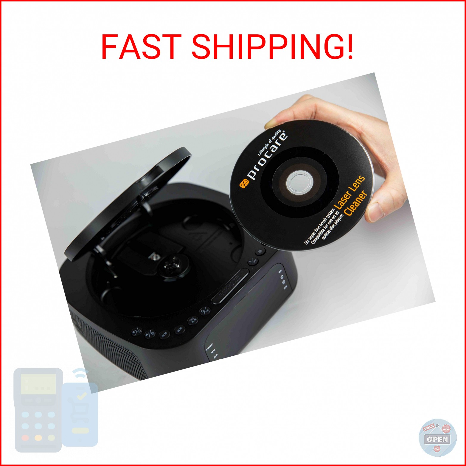 ProcareSelect Laser Lens Cleaner, Ideal for CD Player, DVD Player, Optical Disc