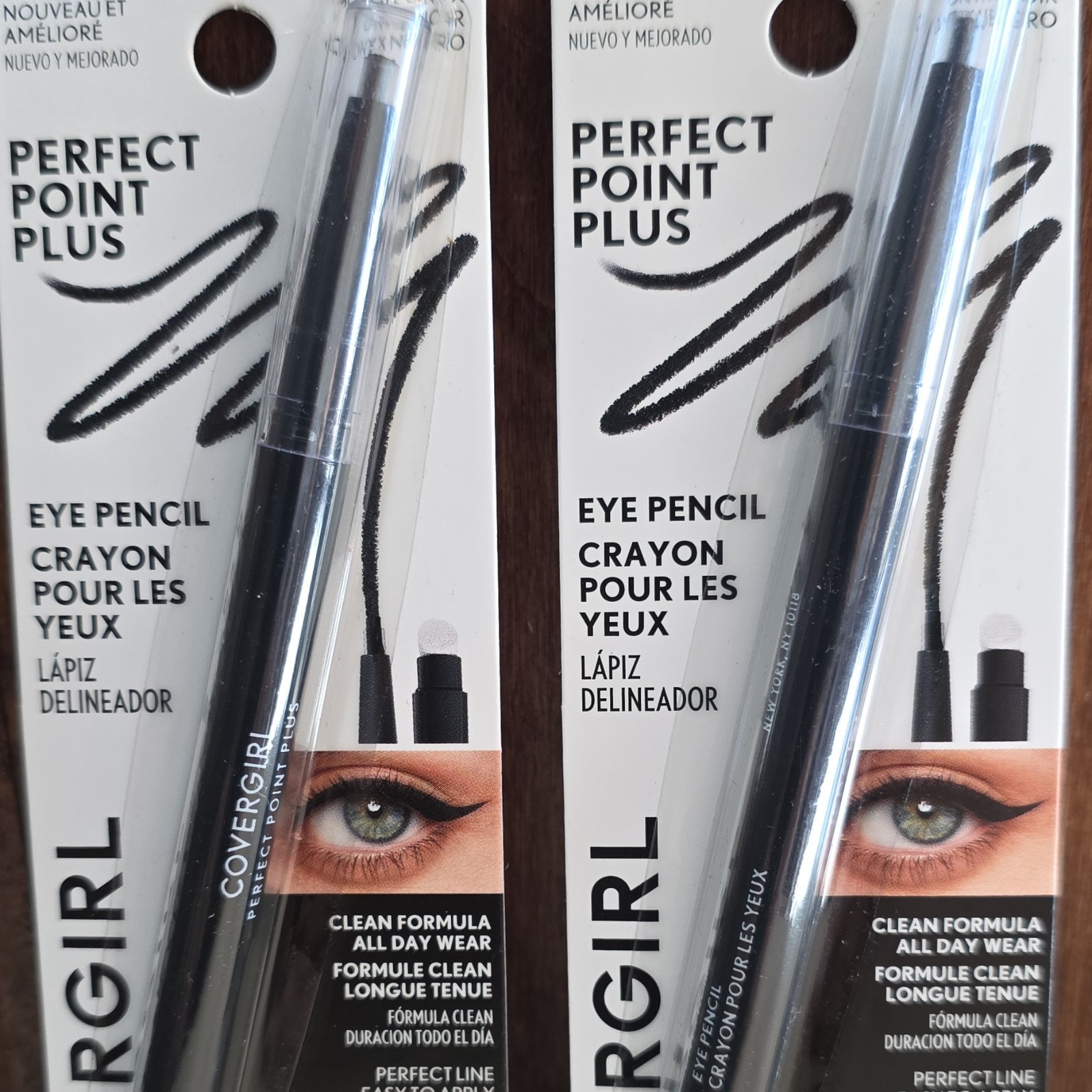 2 pack COVERGIRL Perfect Point Plus Pencil Black Onyx AllDay Wear Breakproof Tip