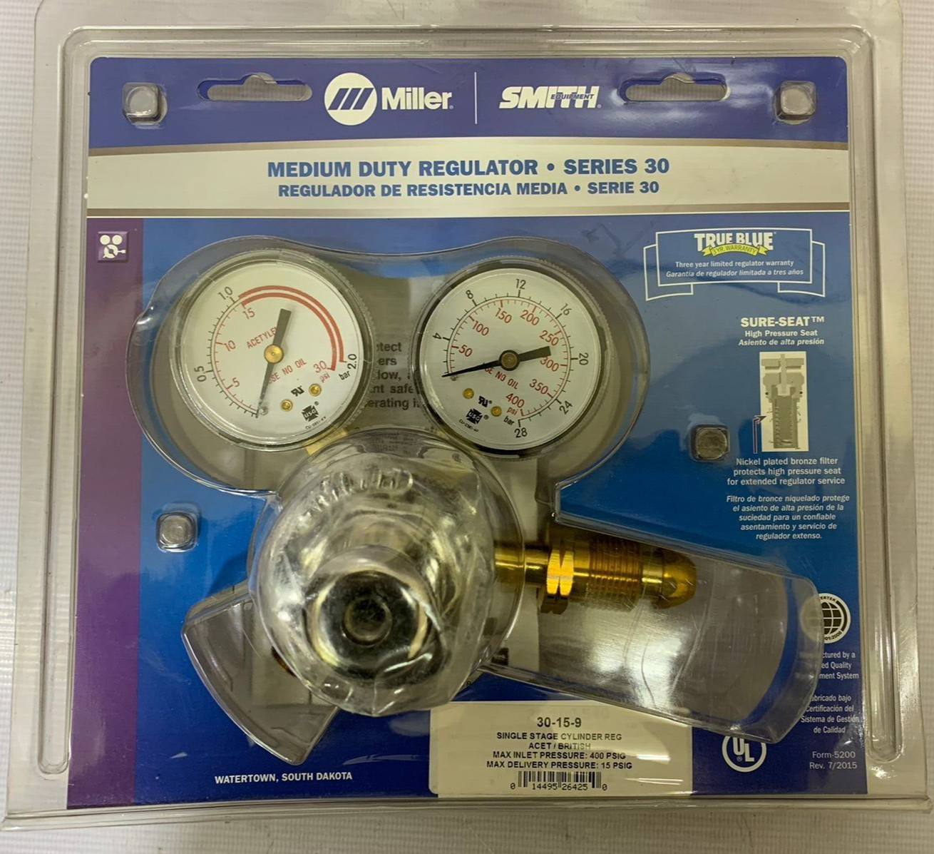 Miller Electric / Medium Duty Regulator / Series 30 / 30-15-9